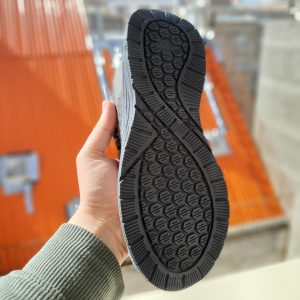 کفش کتانی اسپرت جورابی پیاده‌روی مدل بافت | یونیسکس (مردانه و زنانه) رنگ طوسی | زیره PU تزریق مستقیم